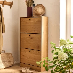 Meuble D'Entrée*alinea Meuble à chaussures en bois - Bois clair