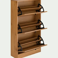 Meuble D'Entrée*alinea Meuble à chaussures en bois - Bois clair