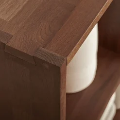 Rangement À Composer|Bibliothèque Et Étagère*alinea Meuble bas à 3 cases en chêne massif - bois clair Bois foncé