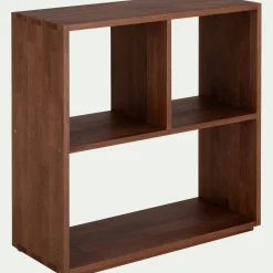 Rangement À Composer|Bibliothèque Et Étagère*alinea Meuble bas à 3 cases en chêne massif - bois clair Bois foncé