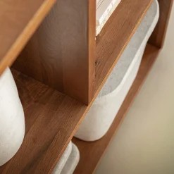 Rangement À Composer|Bibliothèque Et Étagère*alinea Meuble bas à 3 cases en chêne massif - bois clair Bois foncé