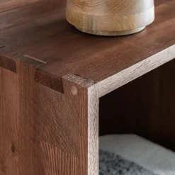 Rangement À Composer|Bibliothèque Et Étagère*alinea Meuble bas à 3 cases en chêne massif - bois clair Bois foncé