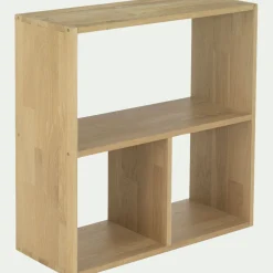 Rangement À Composer*alinea Meuble bas à 3 cases en chêne - Bois clair