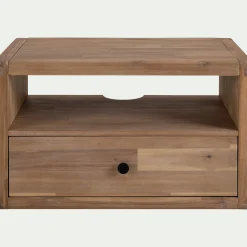 Meuble Sous Vasque*alinea Meuble sous vasque simple mural en acacia L80cm - Bois clair