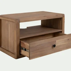 Meuble Sous Vasque*alinea Meuble sous vasque simple mural en acacia L80cm - Bois clair