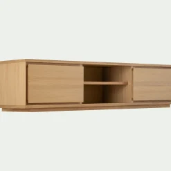 Meuble Tv*alinea Meuble TV en bois 2 portes - Bois clair