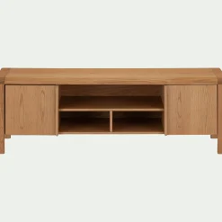 Meuble Tv*alinea Meuble TV en chêne massif 2 portes - Bois clair