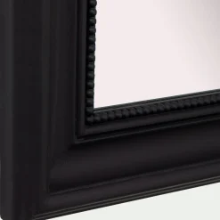 Miroir*alinea Miroir à moulures en bois - H115cm Noir