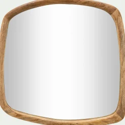Miroir*alinea Miroir carré en bois de manguier 50x50cm - Naturel