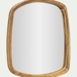 Miroir*alinea Miroir carré en bois de manguier 50x50cm - Naturel