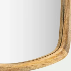 Miroir*alinea Miroir carré en bois de manguier 50x50cm - Naturel