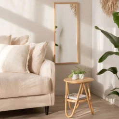 Miroir*alinea Miroir en bois de chêne - 40x100cm Naturel