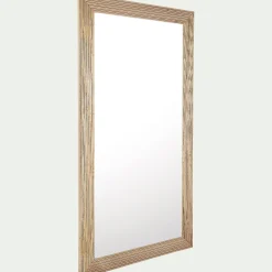 Miroir*alinea Miroir en bois de chêne strié 90x150cm - Naturel