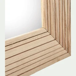 Miroir*alinea Miroir en bois de chêne strié 90x150cm - Naturel