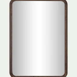 Miroir*alinea Miroir en bois de manguier 51x71cm - Bois foncé
