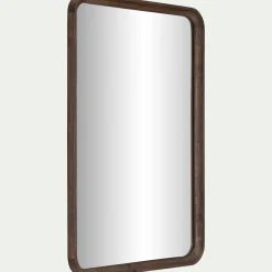 Miroir*alinea Miroir en bois de manguier 51x71cm - Bois foncé