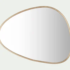 Miroir*alinea Miroir en bois H75xl60cm - Doré