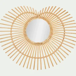 Matelas Enfant|Déco Murale*alinea Miroir en rotin - l75cm Naturel