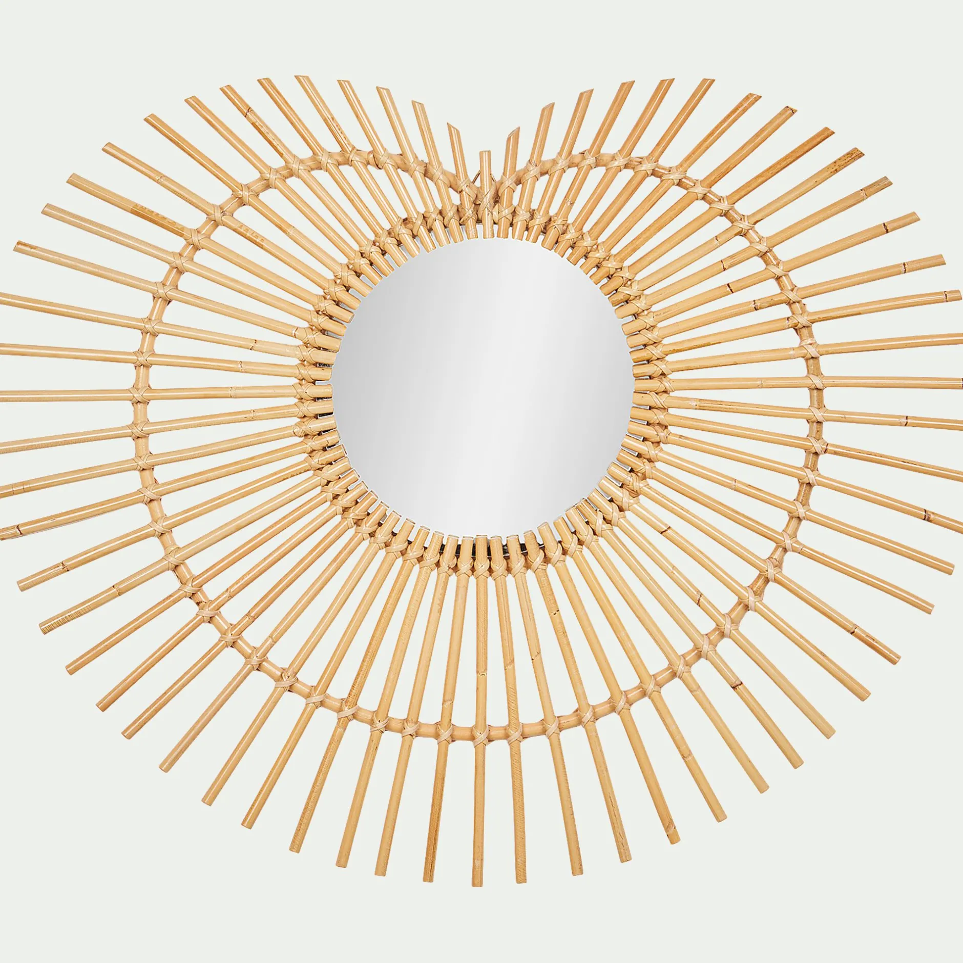 Matelas Enfant|Déco Murale*alinea Miroir en rotin - l75cm Naturel