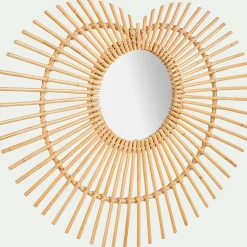 Matelas Enfant|Déco Murale*alinea Miroir en rotin - l75cm Naturel