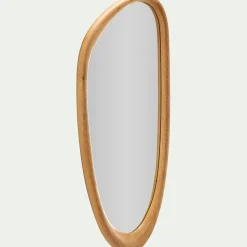 Miroir*alinea Miroir organique en bois de manguier H80cm - Naturel