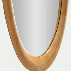 Miroir*alinea Miroir organique en bois de manguier H80cm - Naturel