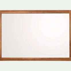 Miroir De Salle De Bain*alinea Miroir rectangulaire de salle de bain en acacia - 88cm Bois foncé