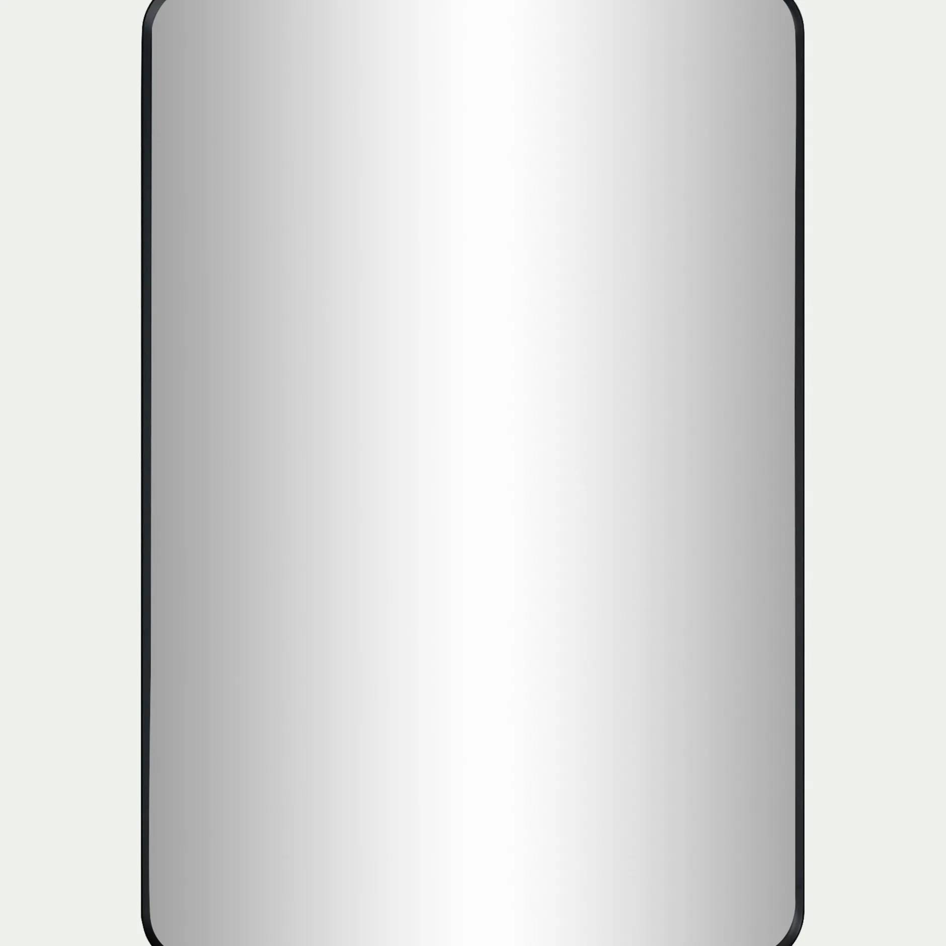 Miroir*alinea Miroir rectangulaire en aluminium l60xH90cm - Noir