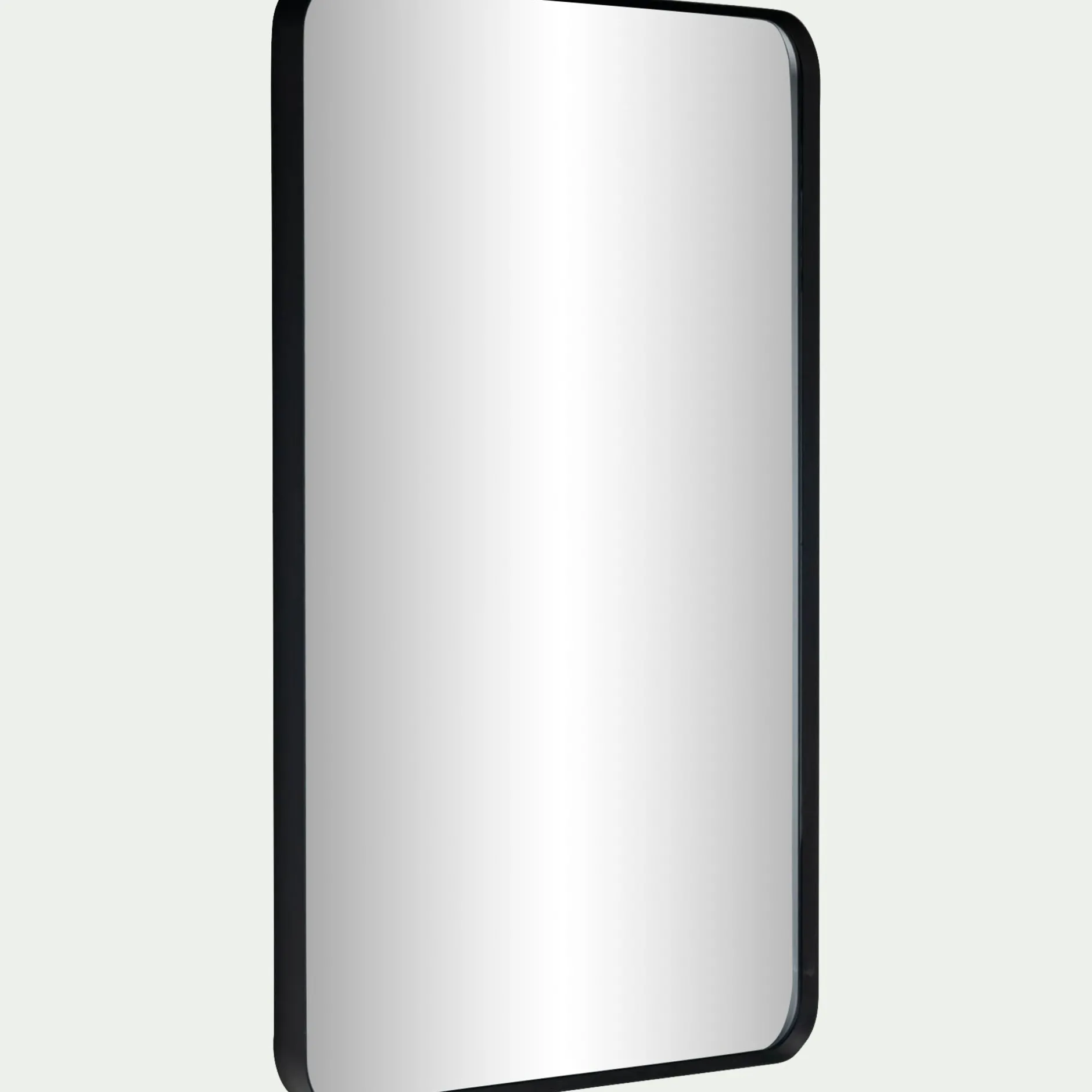 Miroir*alinea Miroir rectangulaire en aluminium l60xH90cm - Noir