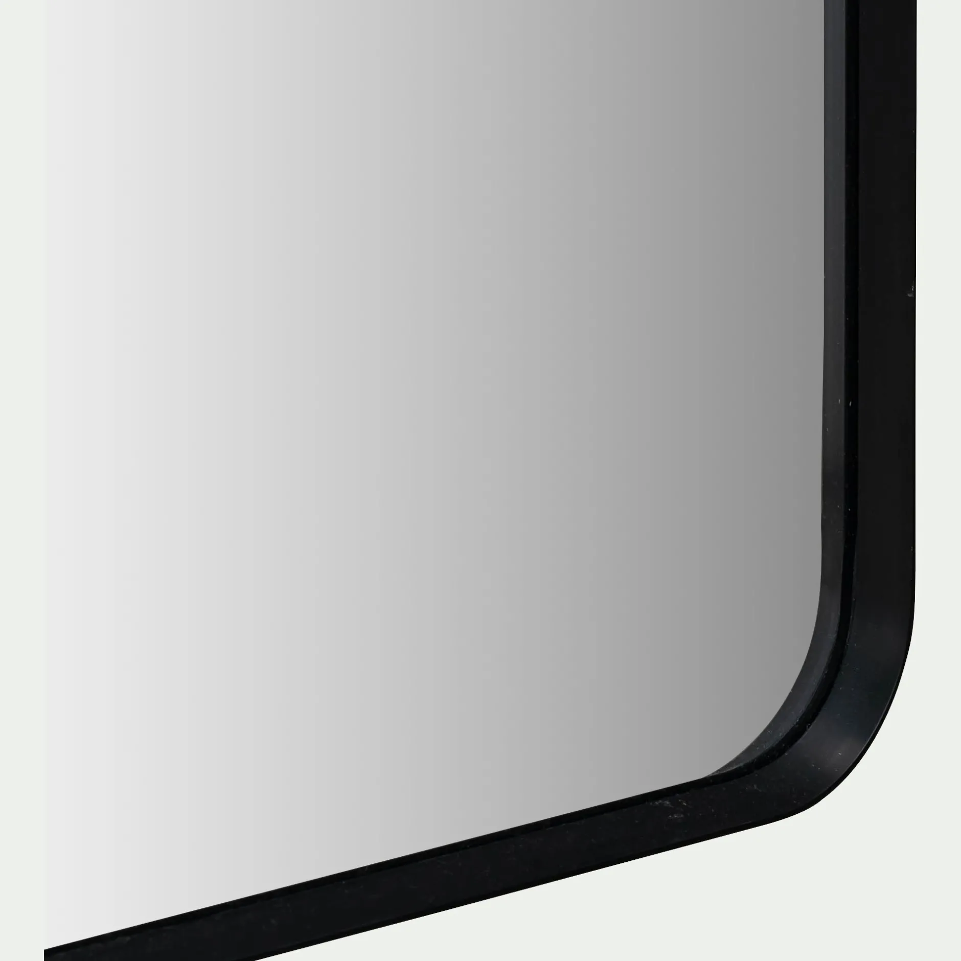 Miroir*alinea Miroir rectangulaire en aluminium l50,5xH161cm - Noir