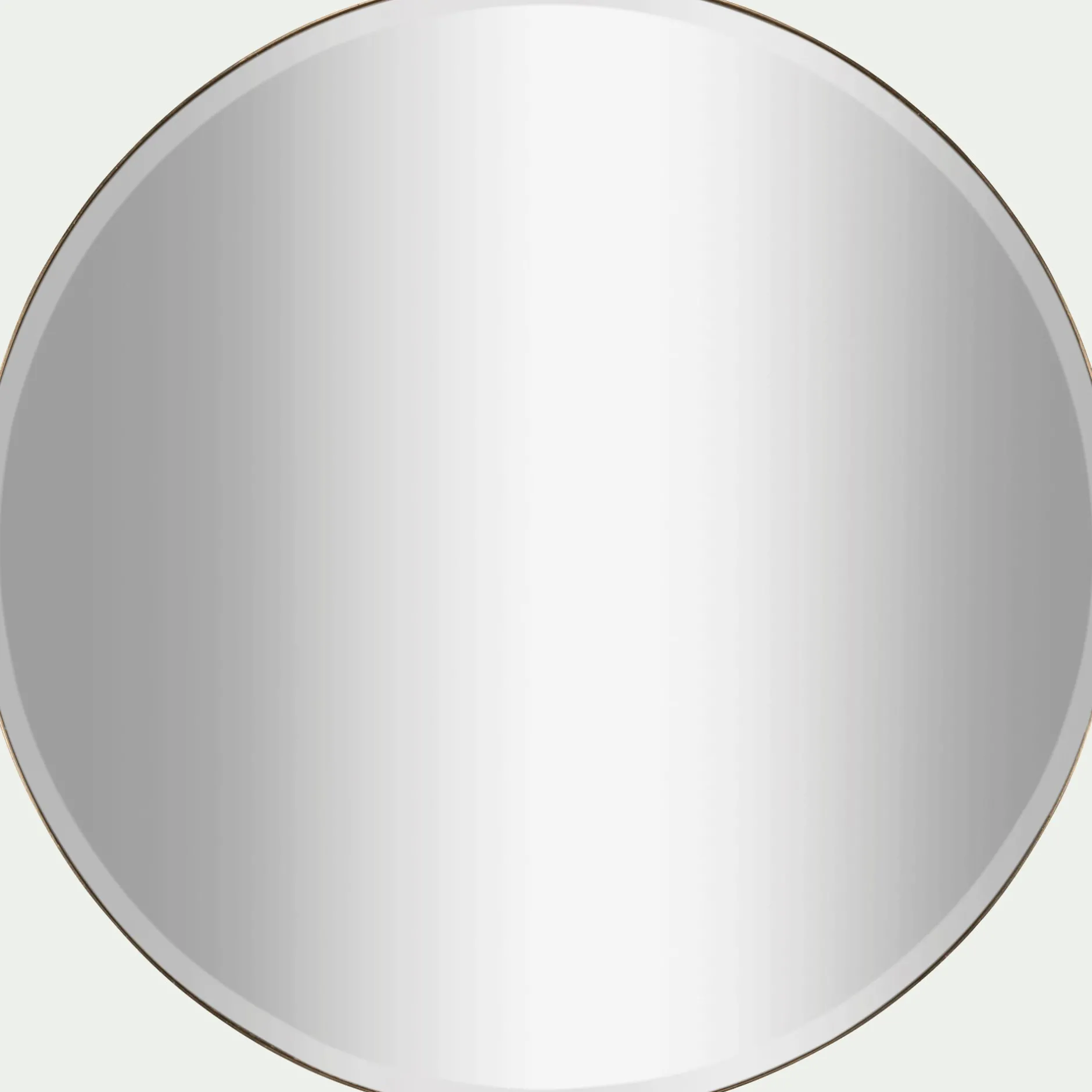 Miroir*alinea Miroir rond avec pourtour en métal D100 cm - Doré