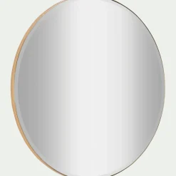 Miroir*alinea Miroir rond avec pourtour en métal D100 cm - Doré