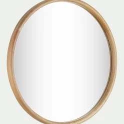 Miroir*alinea Miroir rond en bois de manguier - D70cm Naturel