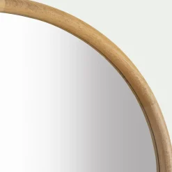 Miroir*alinea Miroir rond en bois de manguier - D70cm Naturel