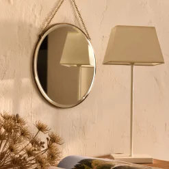 Miroir*alinea Miroir rond en laiton D30,5cm - Doré