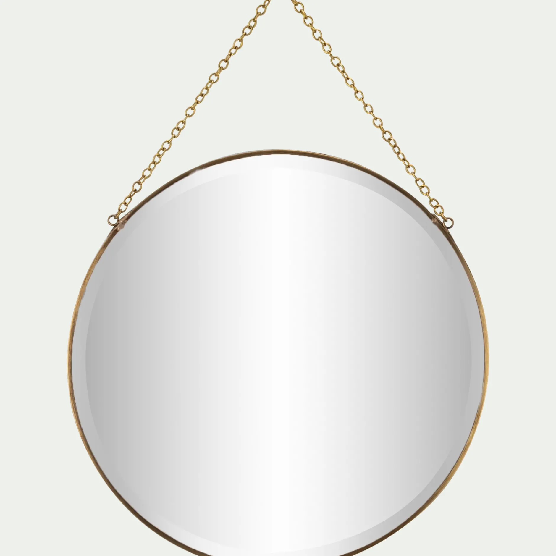 Miroir*alinea Miroir rond en laiton D30,5cm - Doré