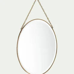 Miroir*alinea Miroir rond en laiton D30,5cm - Doré