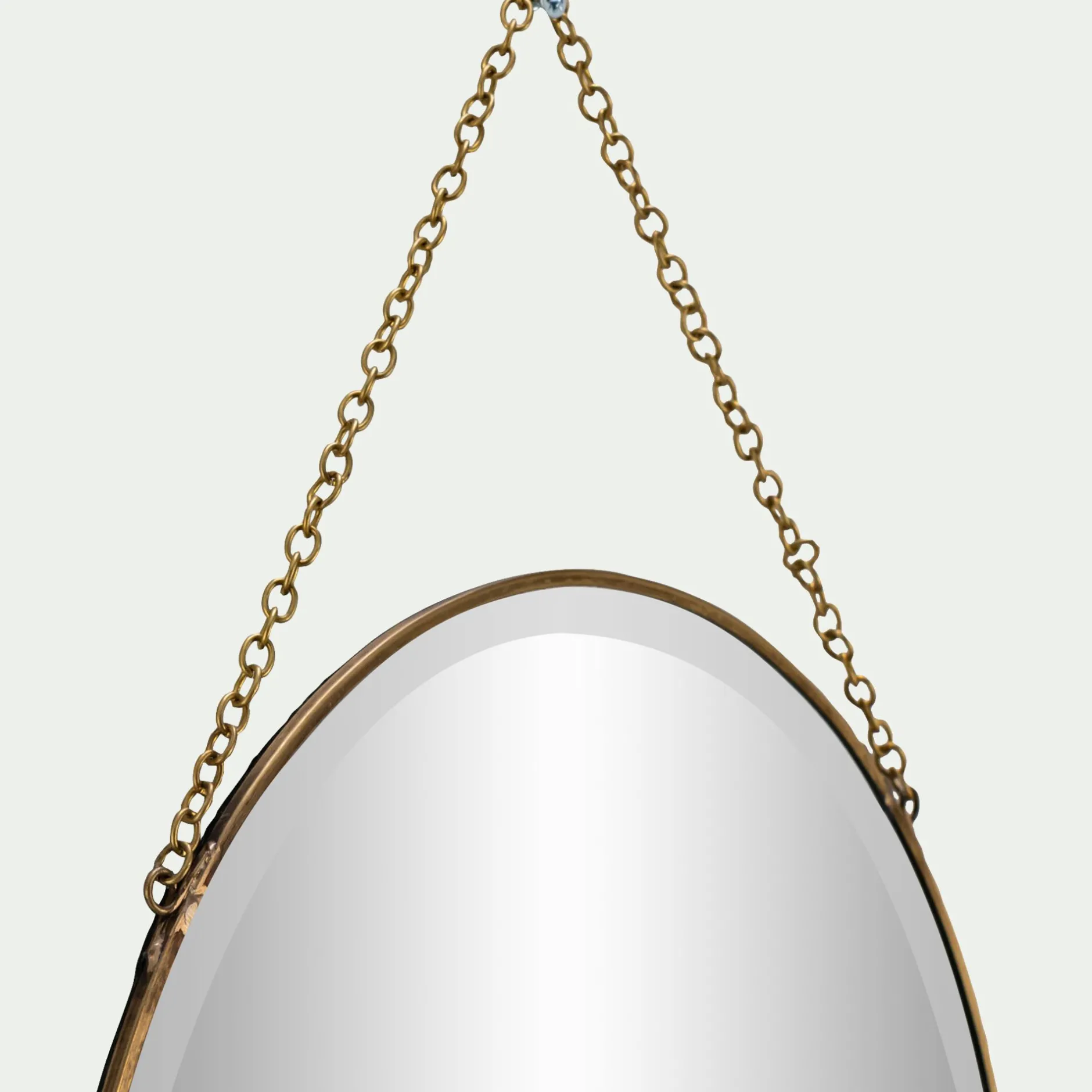 Miroir*alinea Miroir rond en laiton D30,5cm - Doré