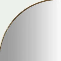 Miroir*alinea Miroir rond en panneaux de fibres D50,5cm - Doré