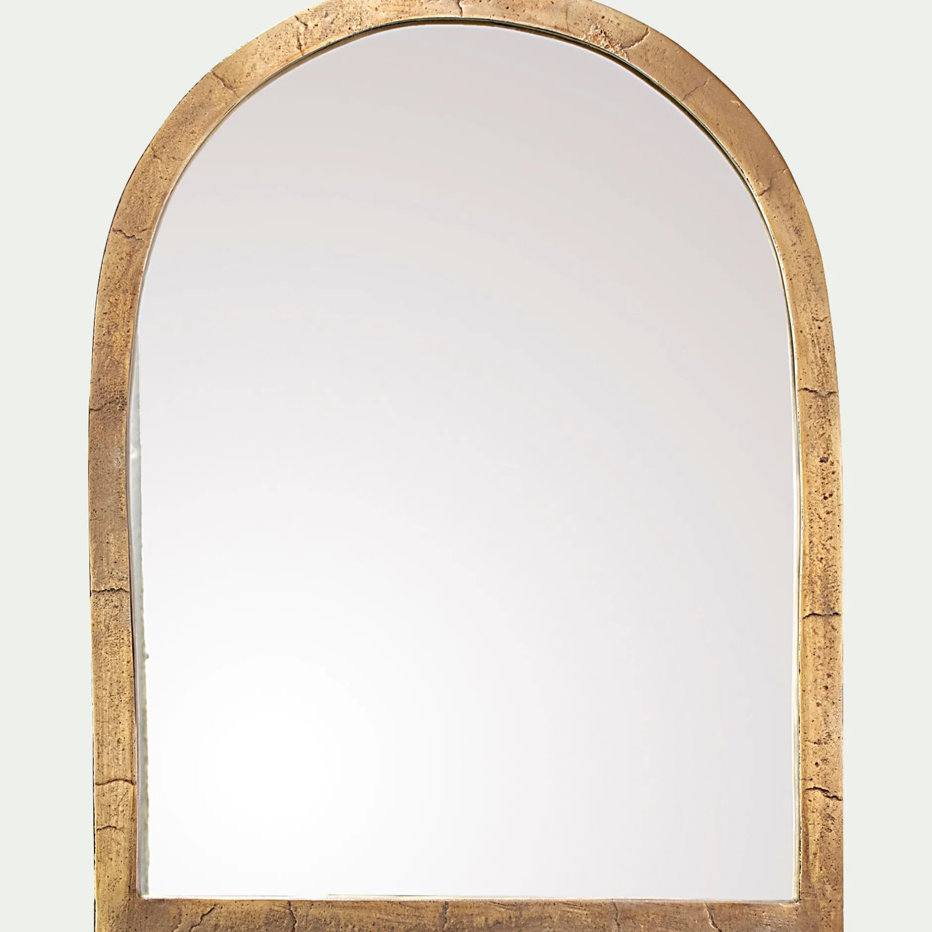 Miroir*alinea Miroir voûte en métal vieilli - 46x61cm Doré