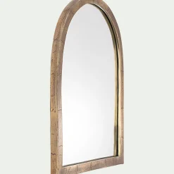 Miroir*alinea Miroir voûte en métal vieilli - 46x61cm Doré