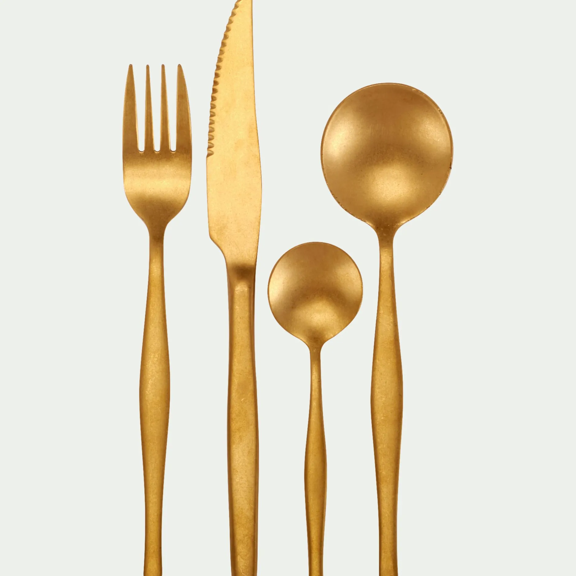 Ménagère Et Coffret Couverts|Couvert De Noël*alinea Ménagère 16 pièces en inox - Doré