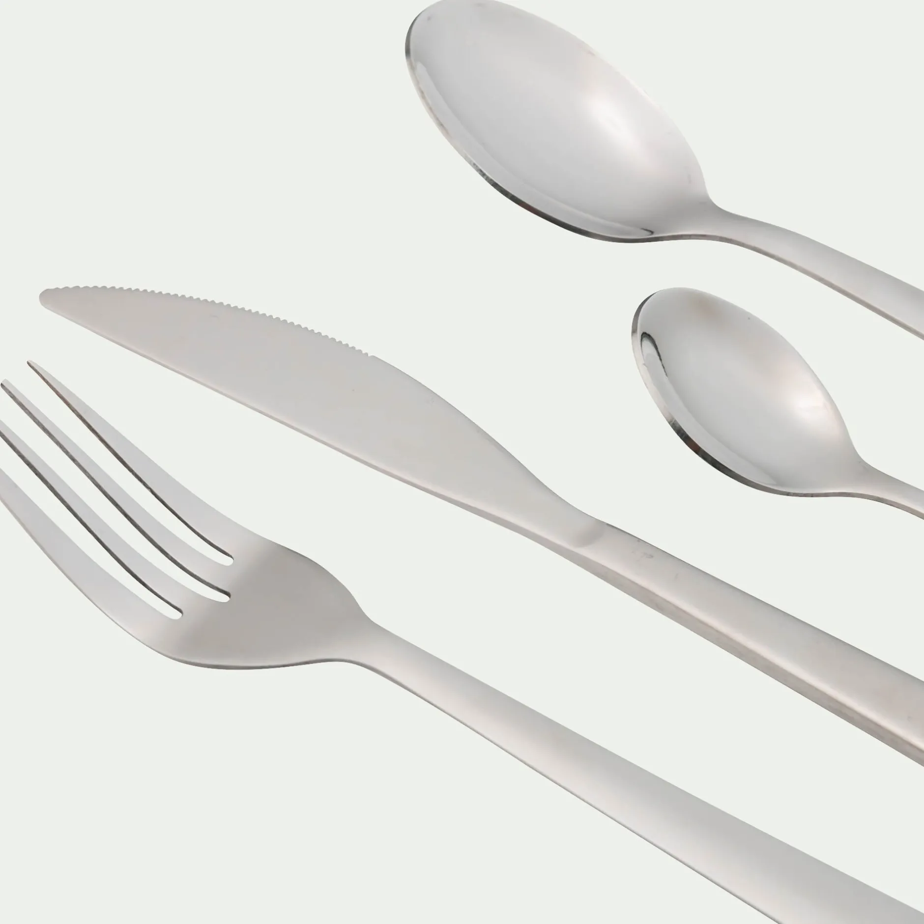 Ménagère Et Coffret Couverts*alinea Ménagère 24 pièces en inox brillant - métallisé Gris