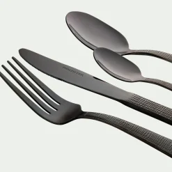 Ménagère Et Coffret Couverts|Couvert De Noël*alinea Ménagère 16 pièces en inox Noir