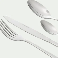 Ménagère Et Coffret Couverts|Couvert De Noël*alinea Ménagère 24 pièces en inox poli - argenté Gris