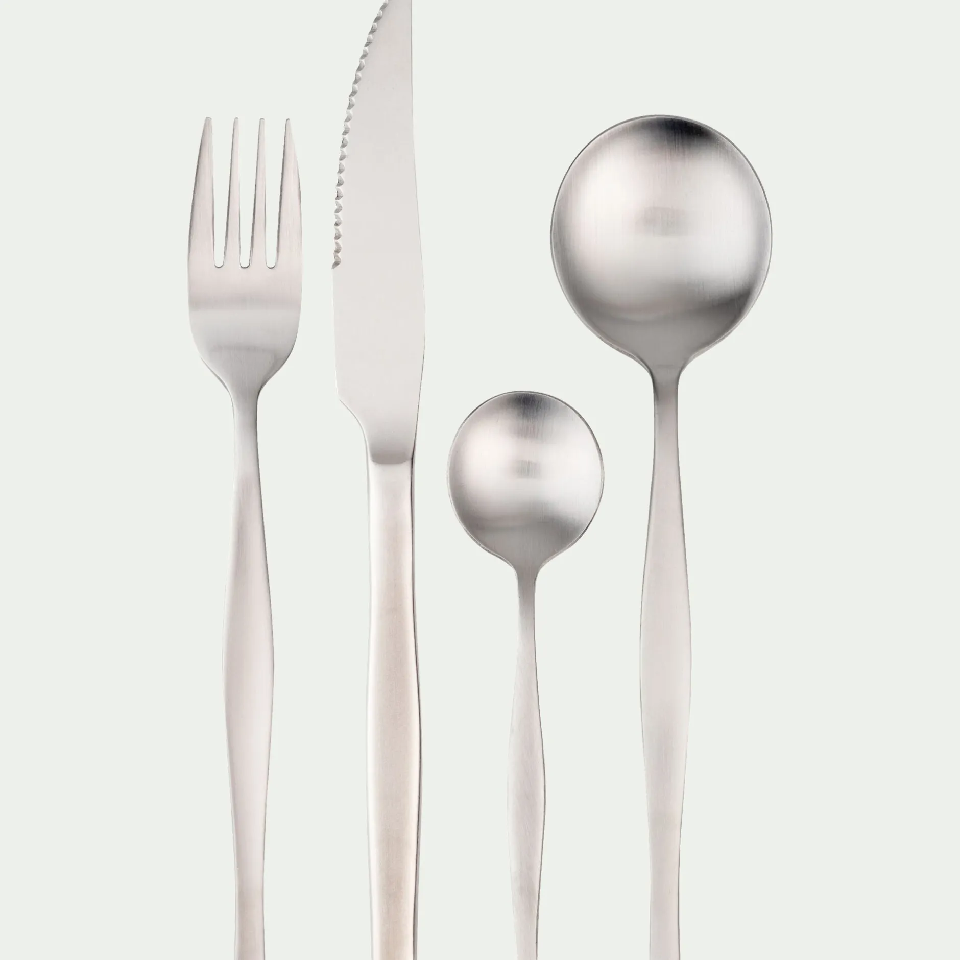 Ménagère Et Coffret Couverts|Couvert De Noël*alinea Ménagère 16 pièces en inox satiné - argenté Gris