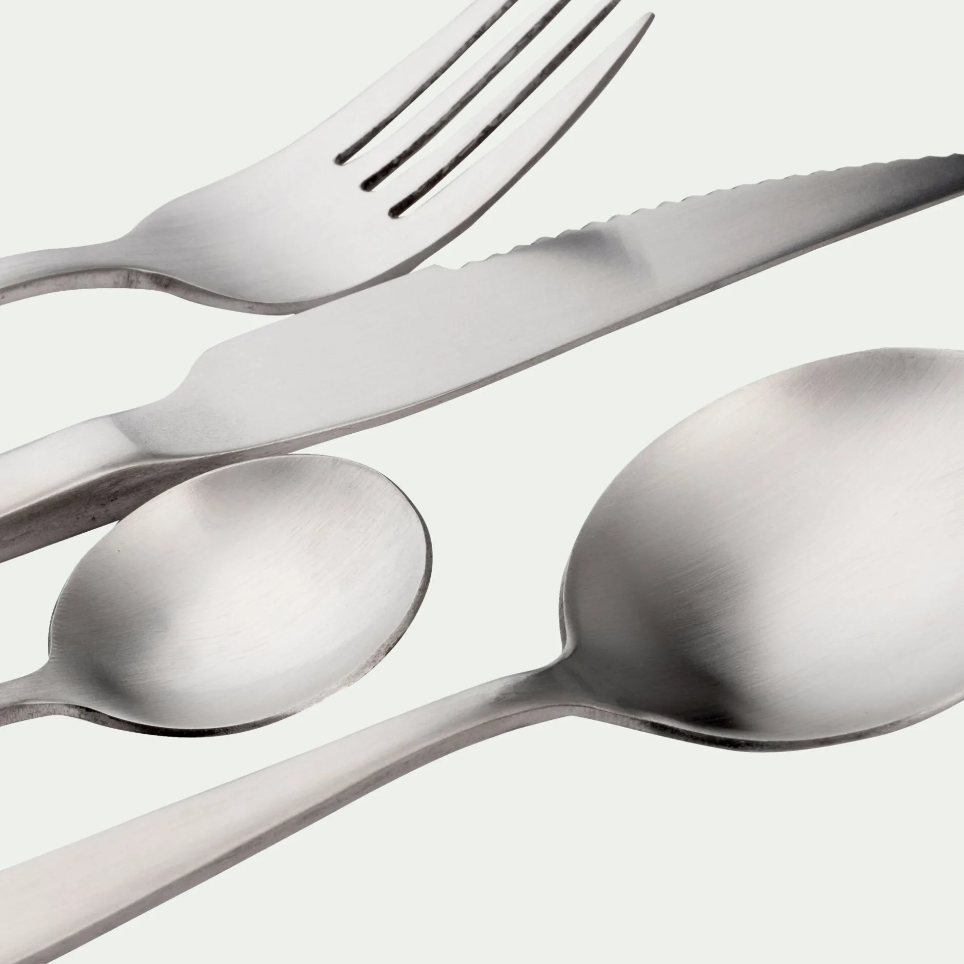 Ménagère Et Coffret Couverts|Couvert De Noël*alinea Ménagère 16 pièces en inox satiné - argenté Gris