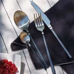 Ménagère Et Coffret Couverts|Couvert De Noël*alinea Ménagère 16 pièces en inox satiné et manche Noir