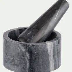Salière Et Poivrière*alinea Mortier et pilon en marbre - Gris