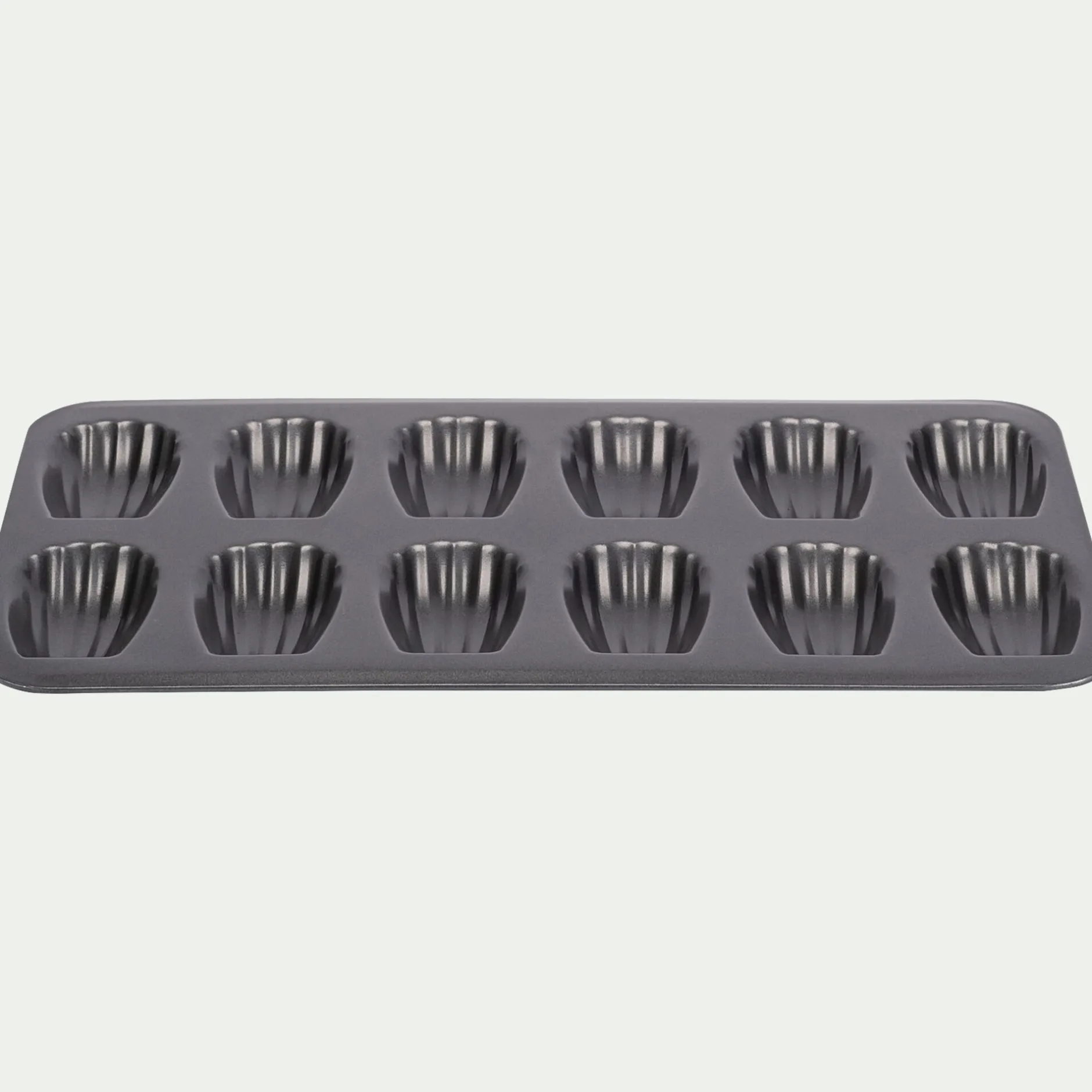 Moule À Gâteau*alinea Moule à 12 madeleines en acier - anthracite Gris